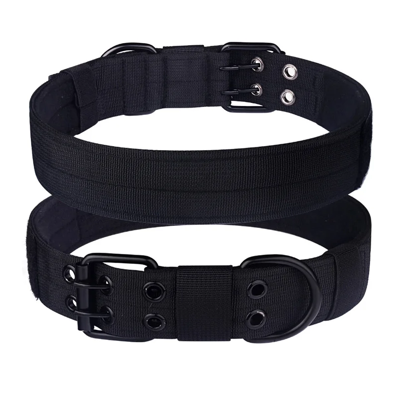 Coleira Tática para Cães de Nylon com Fivela Dupla Ajustável - Image 2