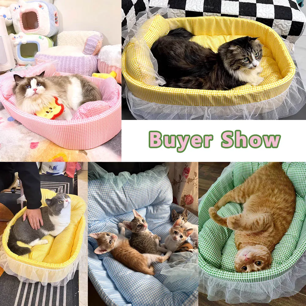 Cama Sofá Princesa para Cães e Gatos Pequenos de Pelúcia Lavável - Imagem 2