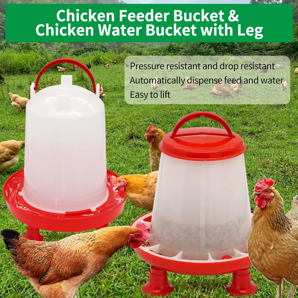 Balde para Alimentação de Aves 1.5 kg com Pernas para Galinheiro - Imagem 4