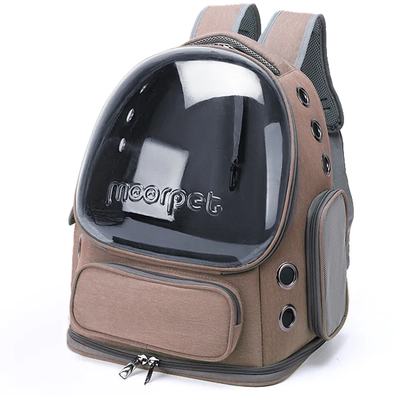 Mochila de Transporte para Gatos e Cães Pequenos Ventilada Transparente - Image 6
