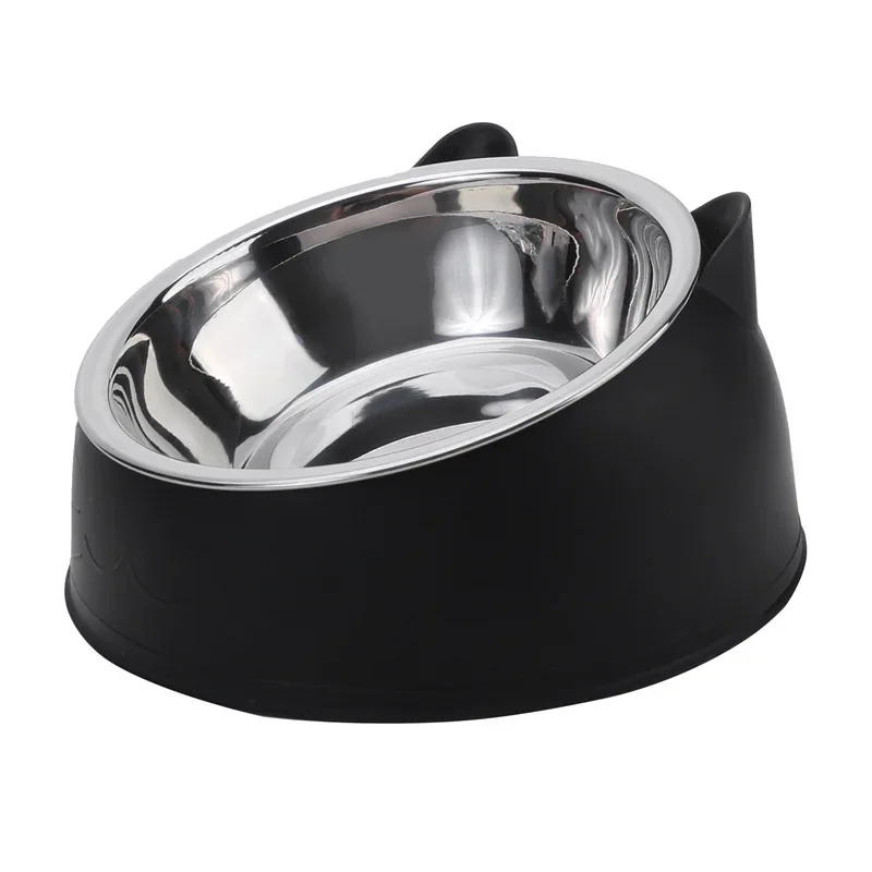 Tigela Inclinada para Gatos e Cães Pequenos Aço Inox - Imagem 2