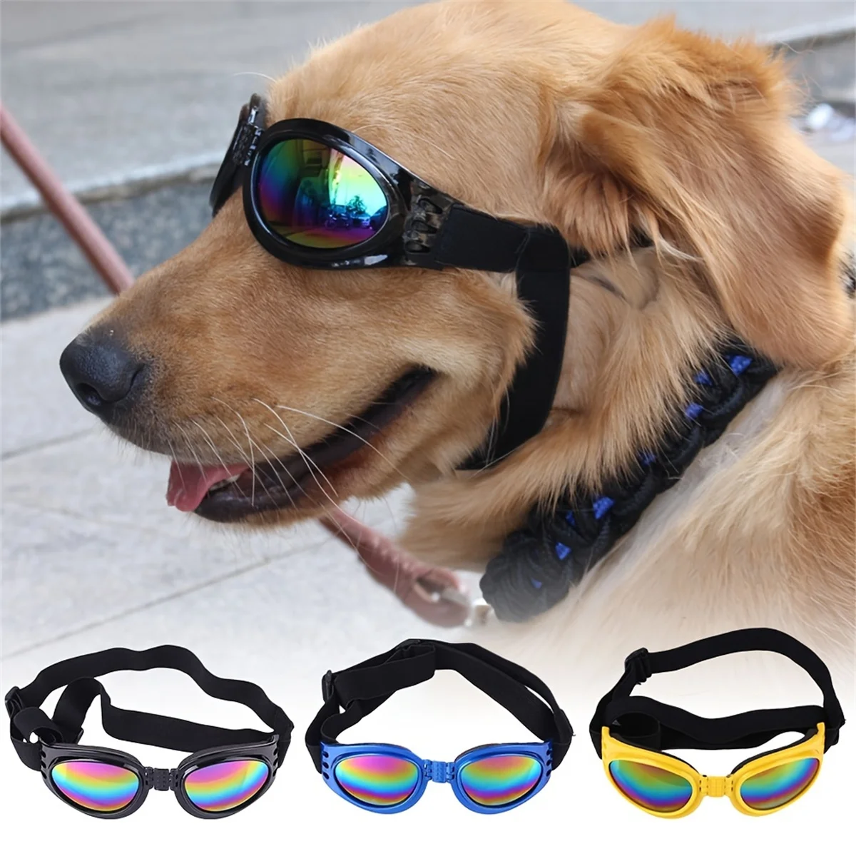 óculos de sol dobráveis para cães