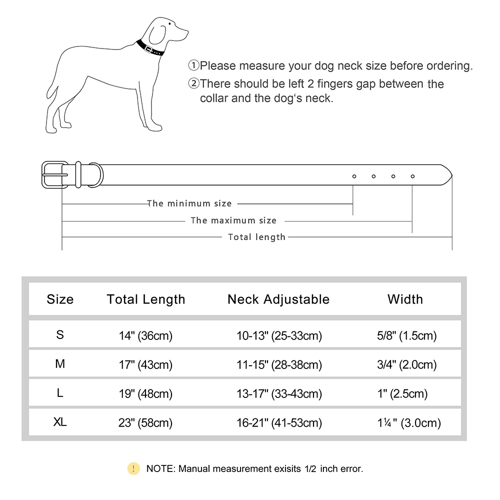 Coleira de Couro para Cães Ajustável e Acolchoada - Imagem 6