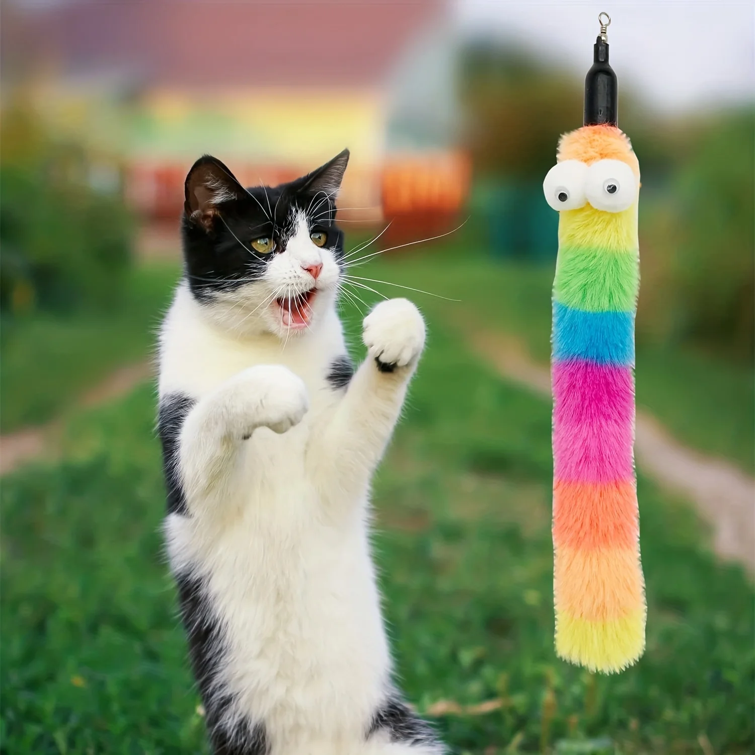 Brinquedo Varinha para Gatos com 8 Refis de Pena e Sino - Imagem 6