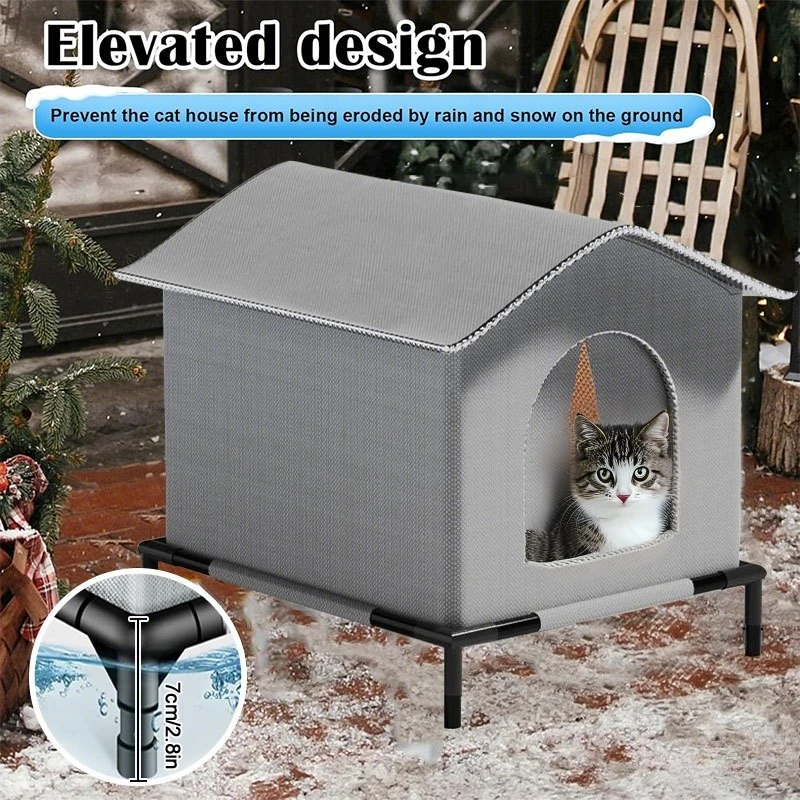 Casa para Gatos e Cães de Rua com Tapete Removível - Image 4