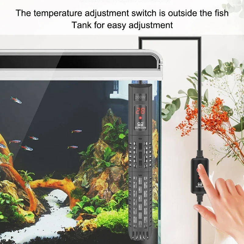 Aquecedor Sunsun para Aquário com Display Digital e Termostato - Imagem 4