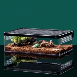 terrário para répteis anti fuga