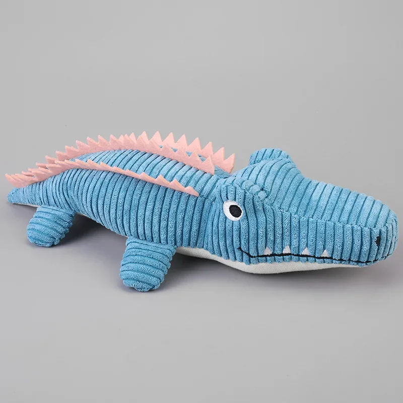Brinquedo de Pelúcia para Cães Crocodilo com Som para Filhotes - Imagem 3
