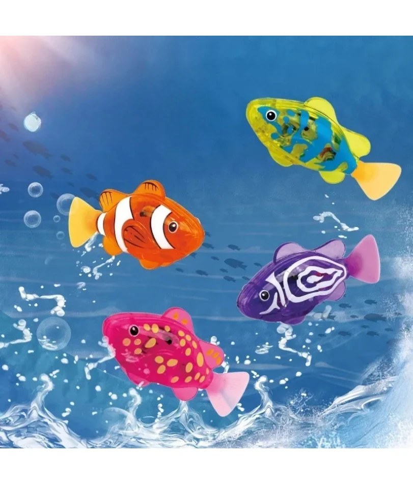 Brinquedo Elétrico de Peixe para Gatos e Cães com Luz LED - Image 2