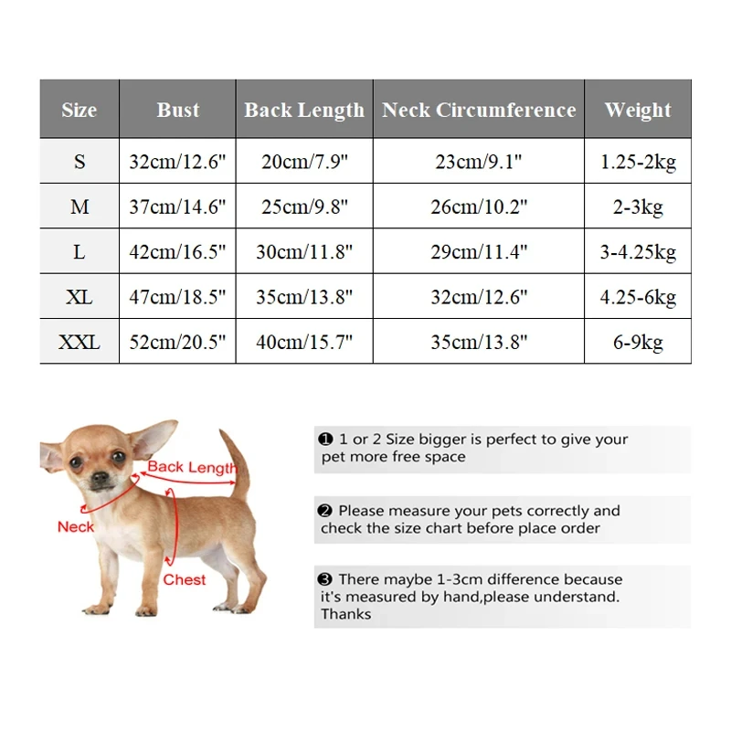 Colete para Cães Pequenos e Médios Macio e Grosso - Image 6