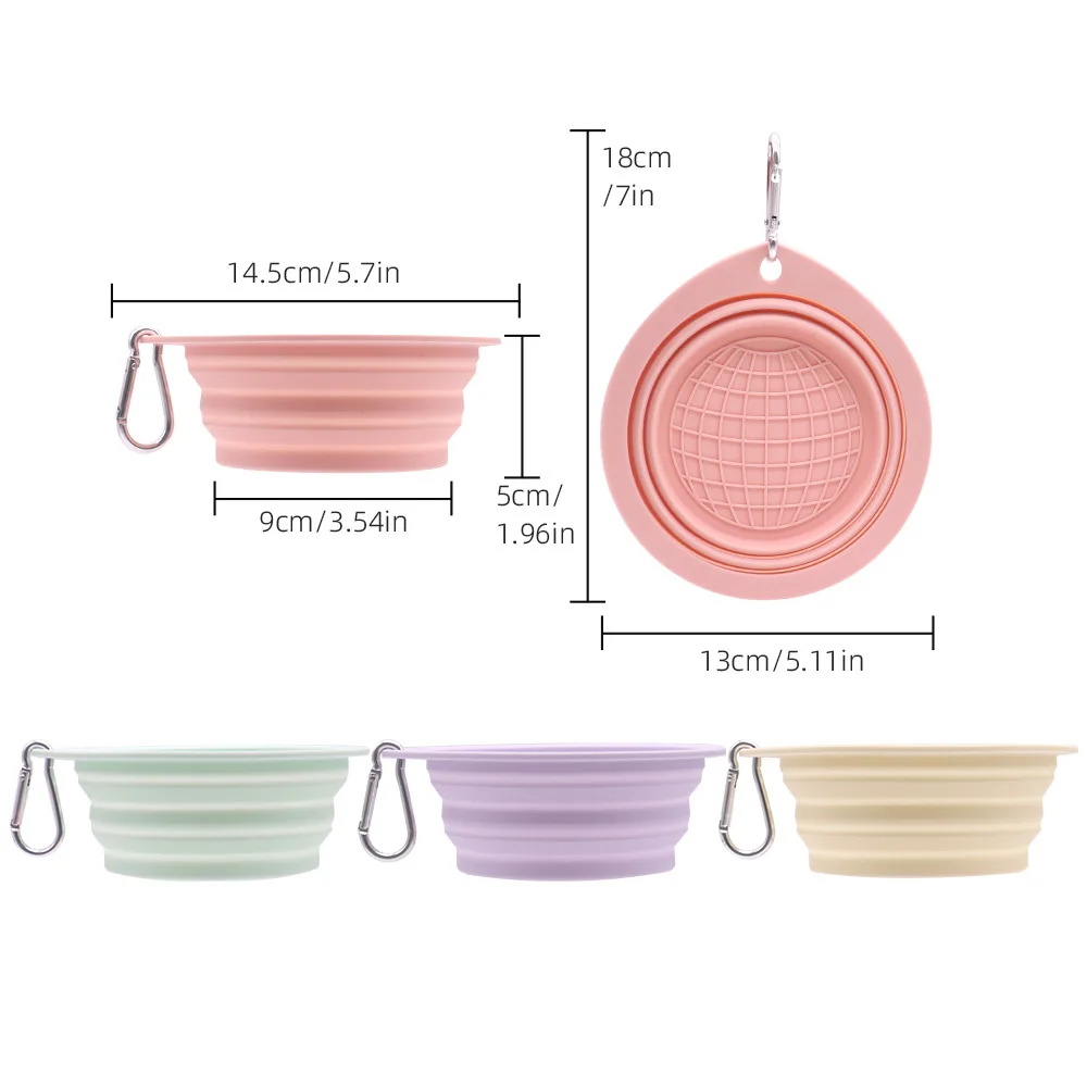 Tigela Portátil Dobrável para Cães em Silicone para Viagem - Image 6