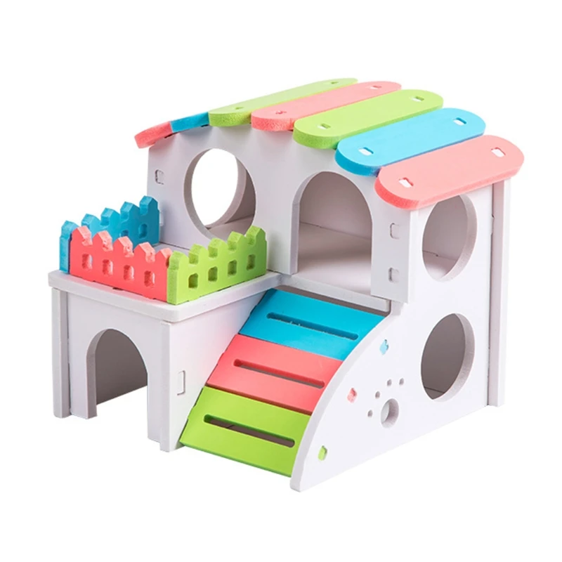 casa plástica para hamster colorida