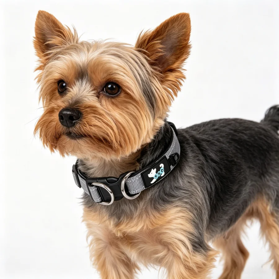 Coleira Refletiva para Cães com D-Ring Duplo e Forro Confortável - Image 2