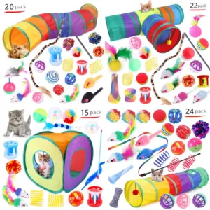 túnel para gatos dobrável de oxford