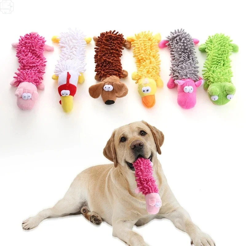 Brinquedo de Pelúcia para Cães com Som e Limpeza de Dentes - Imagem 3