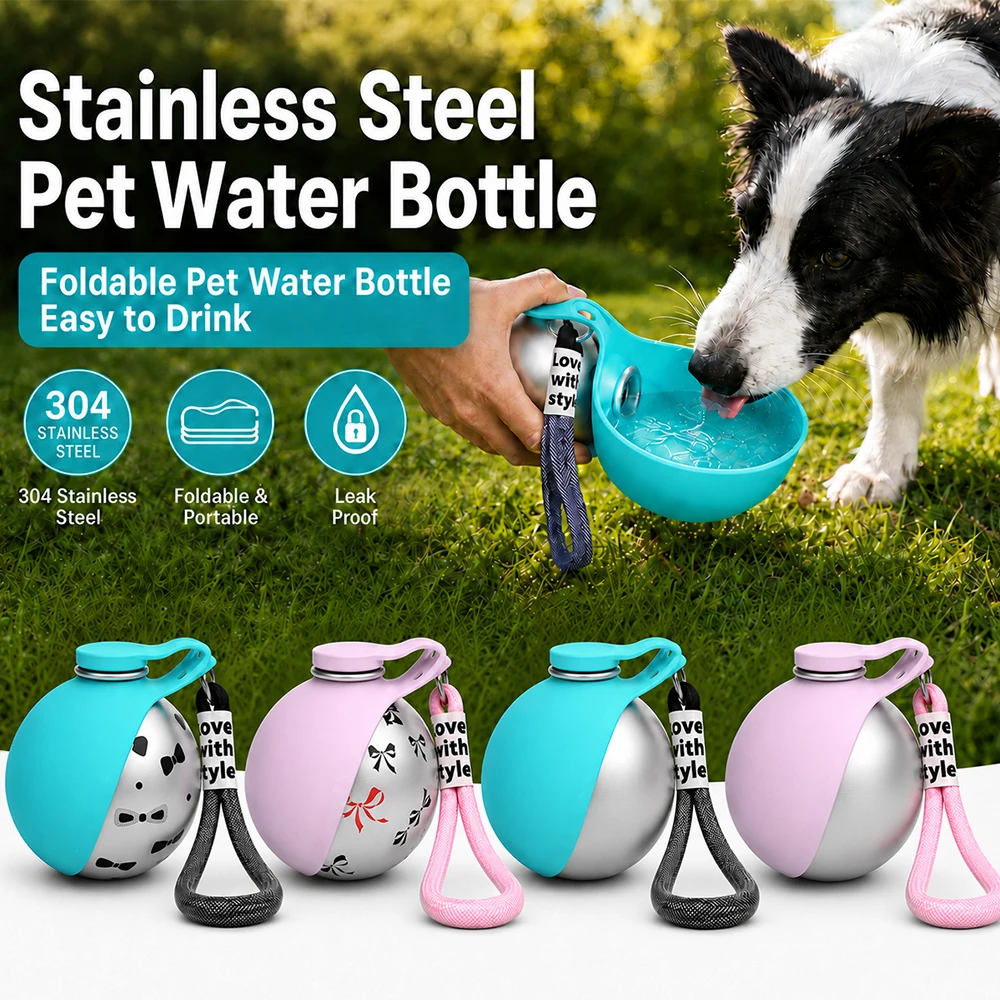 garrafa de água portátil para cães pequenos
