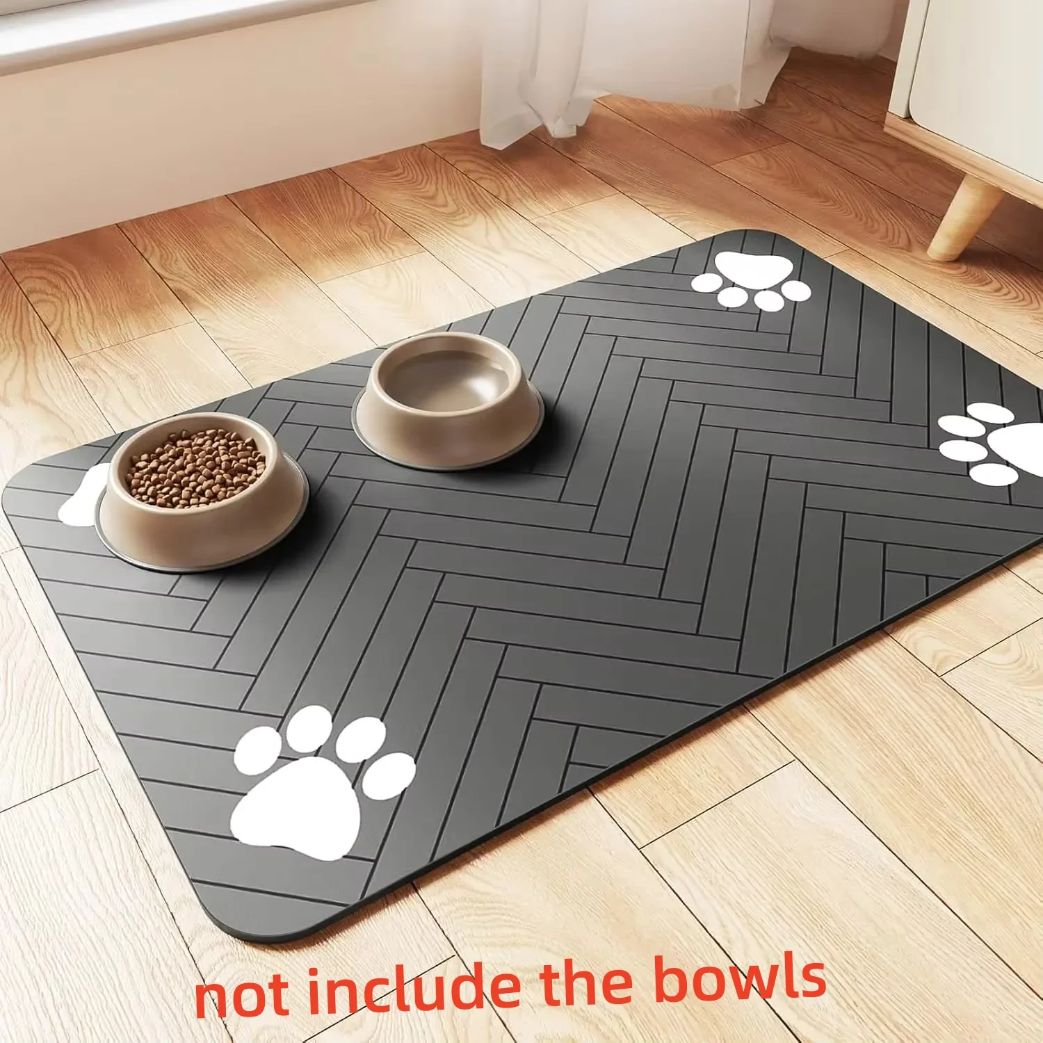 tapete absorvente para comedouro de cães e gatos