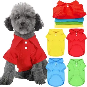 colete polo algodão para cães pequenos