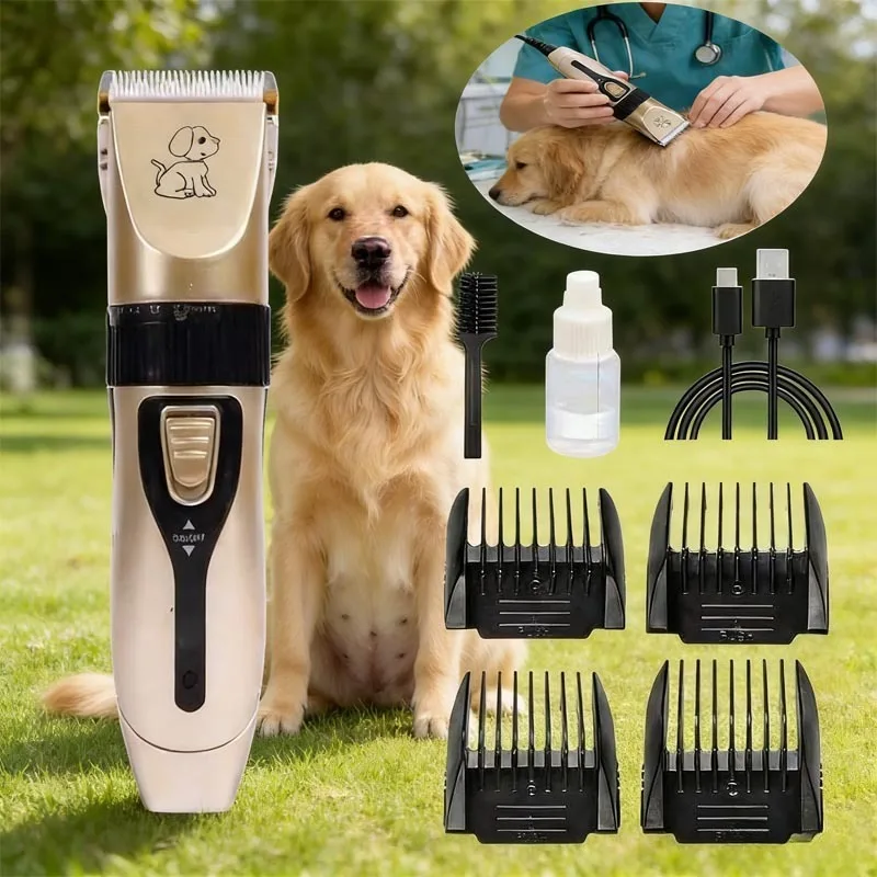 Máquina de Tosa para Cães e Gatos Sem Fio Recarregável USB - Image 2