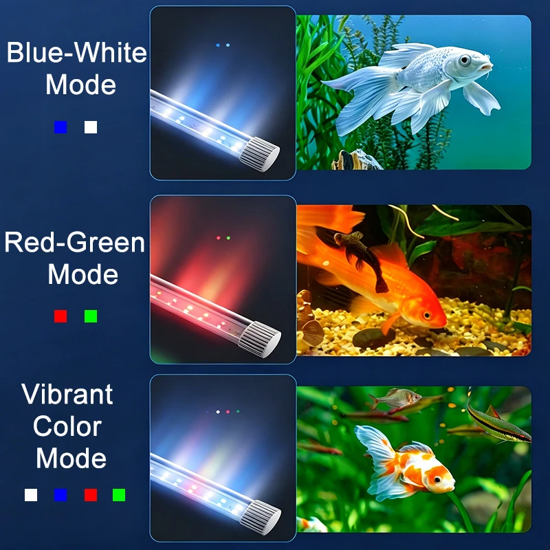 Luz LED Submersível para Aquário USB RGB com Ventosas - Imagem 2