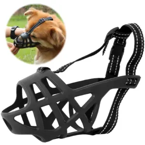 focinheira de plástico macio para cães