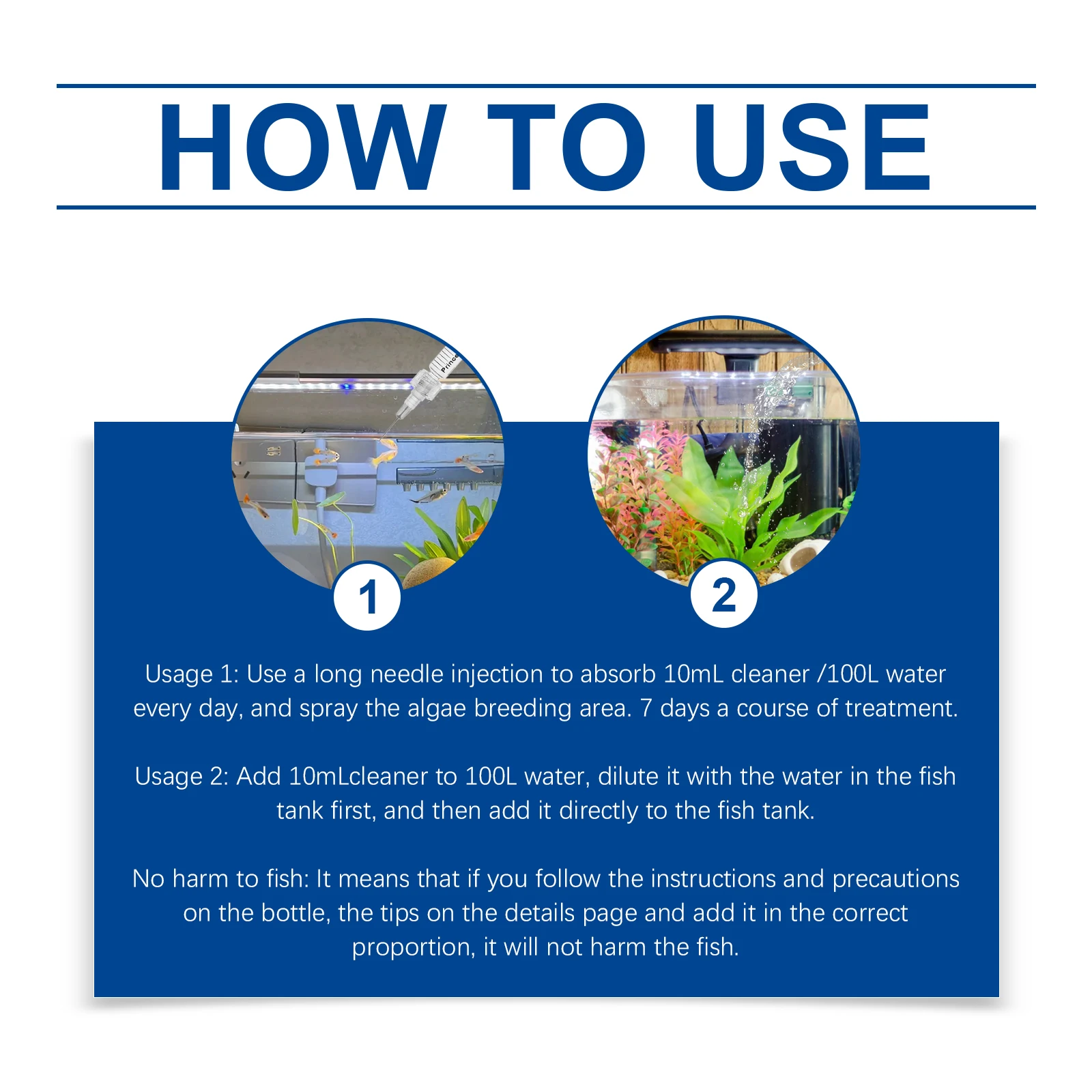 Clarificador de Água para Aquário 100ml: Remove Resíduos e Controla Algas - Imagem 6