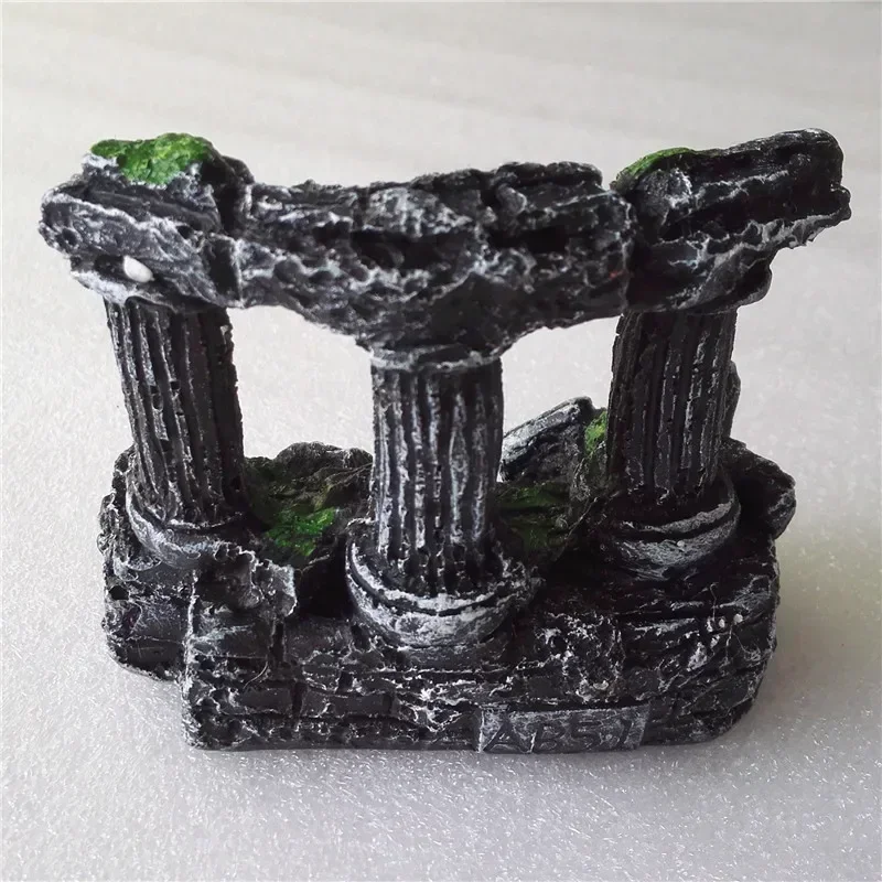 Decoração de Resina para Aquário Pilares Romanos 9x4,5x7 cm - Imagem 5