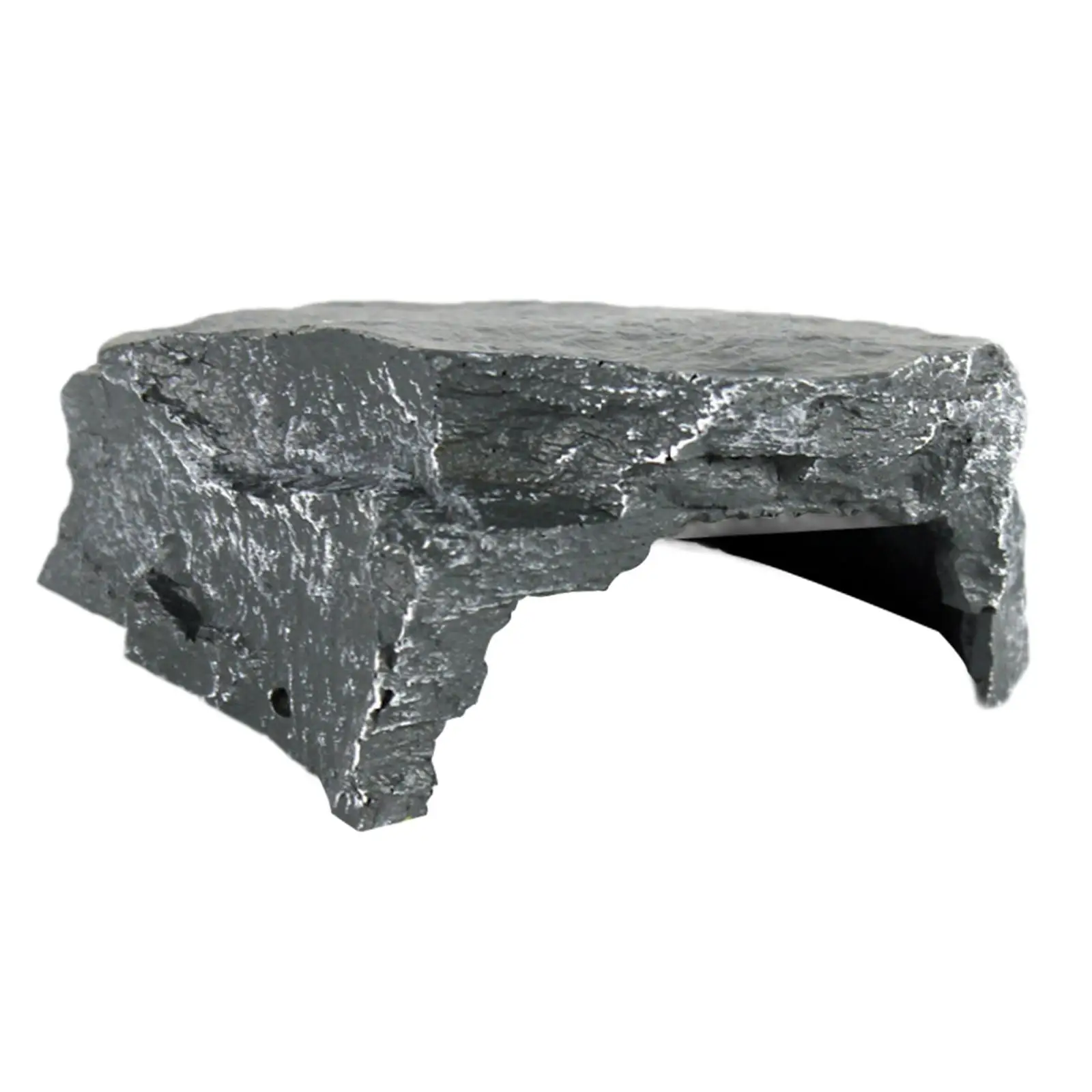 Plataforma para Tartarugas e Répteis de Resina 11 cm com Aparência de Rocha - Image 2