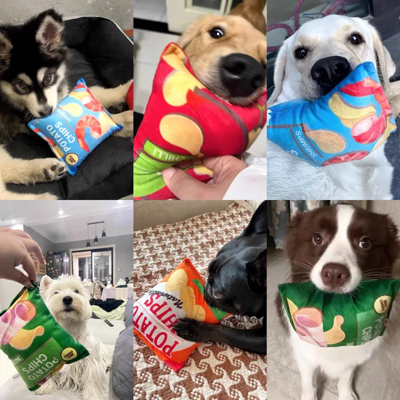 Brinquedo para Cães Pequenos e Médios com Guincho Formato Batata Frita - Image 2