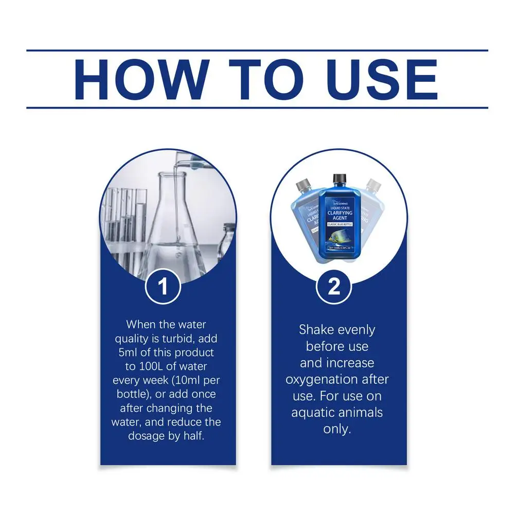 Clarificador de Água para Aquário 100ml para Água Cristalina - Imagem 5