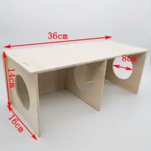 ninho de madeira para hamster