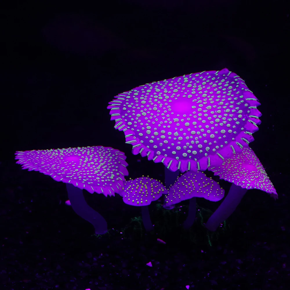 Decoração de Aquário com Plantas de Silicone Fluorescente e Ventosas - Imagem 4