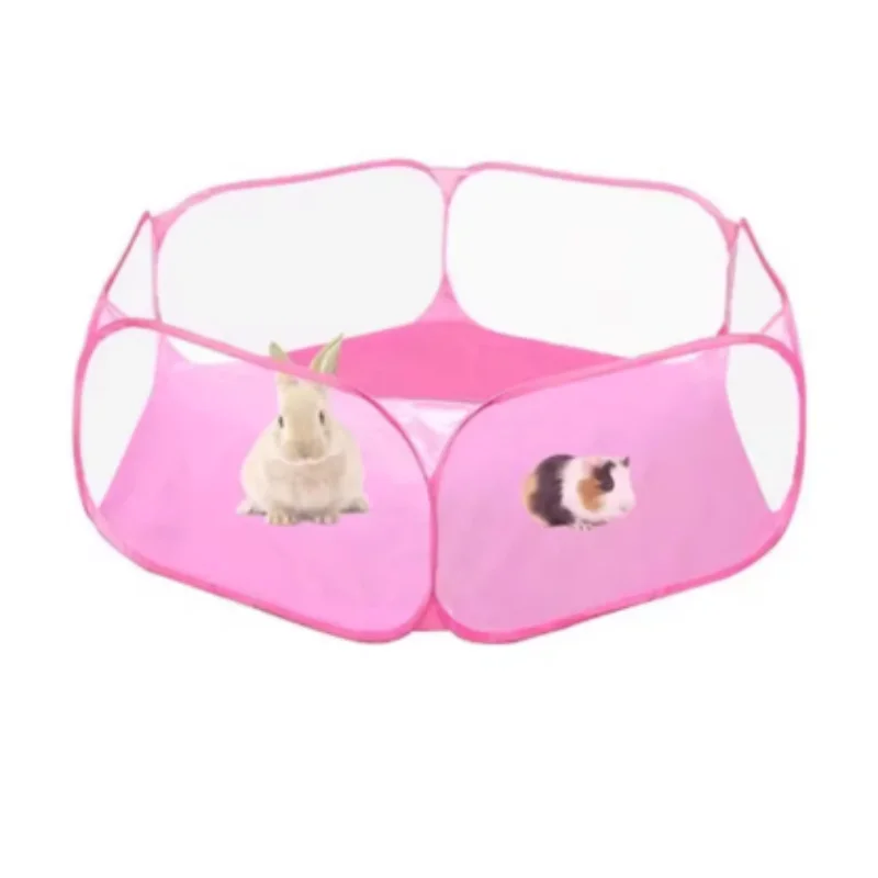 Cercado Portátil para Hamster e Coelhos Dobrável Transparente - Imagem 6