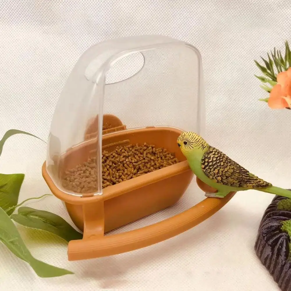 Comedouro para Pássaros e Papagaios 6x10x11 cm Transparente - Imagem 3