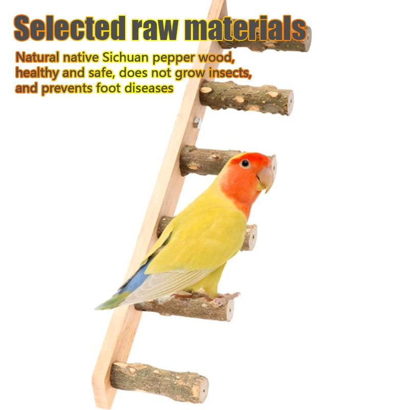 Escada de Madeira para Pássaros e Hamsters 20 cm para Gaiola - Imagem 5