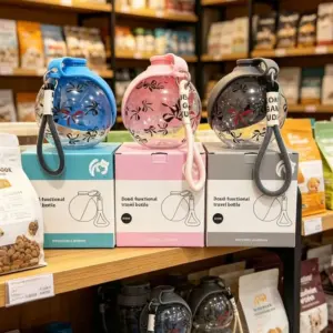 garrafa de água portátil para cães