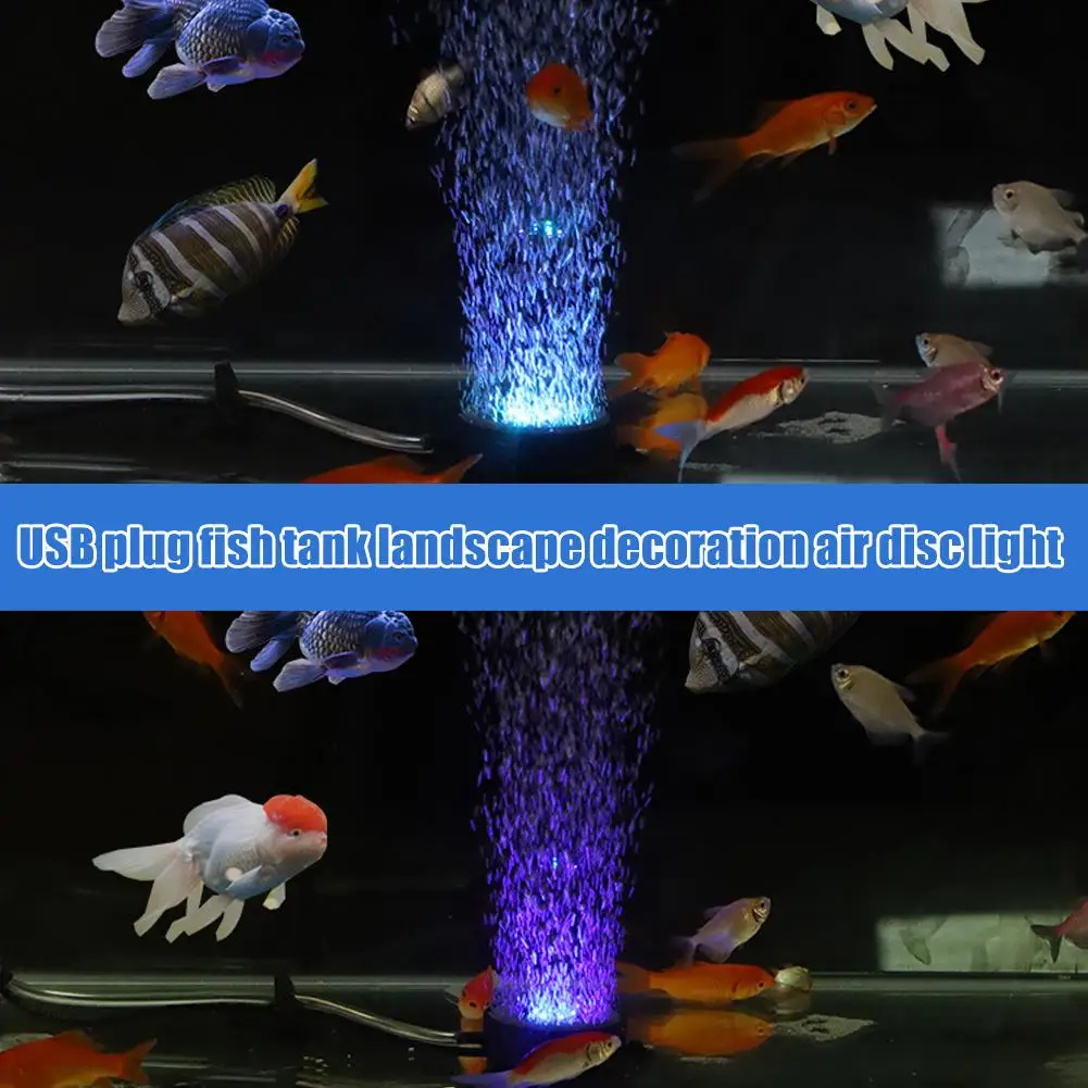 Luminária LED Subaquática para Aquário com Bolhas de Ar Coloridas - Imagem 5