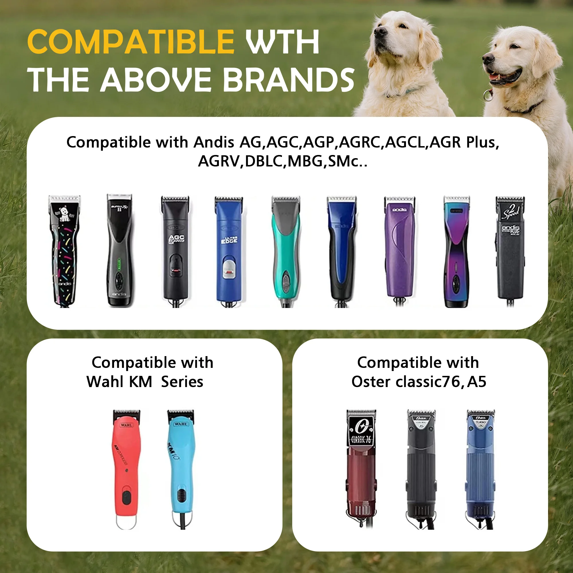 Lâmina de Aço Carbono para Tosquiadeira de Cães 1.5 mm com Encaixe Removível - Image 6