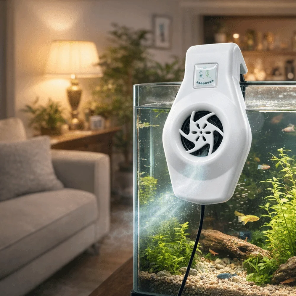 Mini Ventilador para Aquário e Terrário USB 3.8 W Montagem na Parede - Image 4