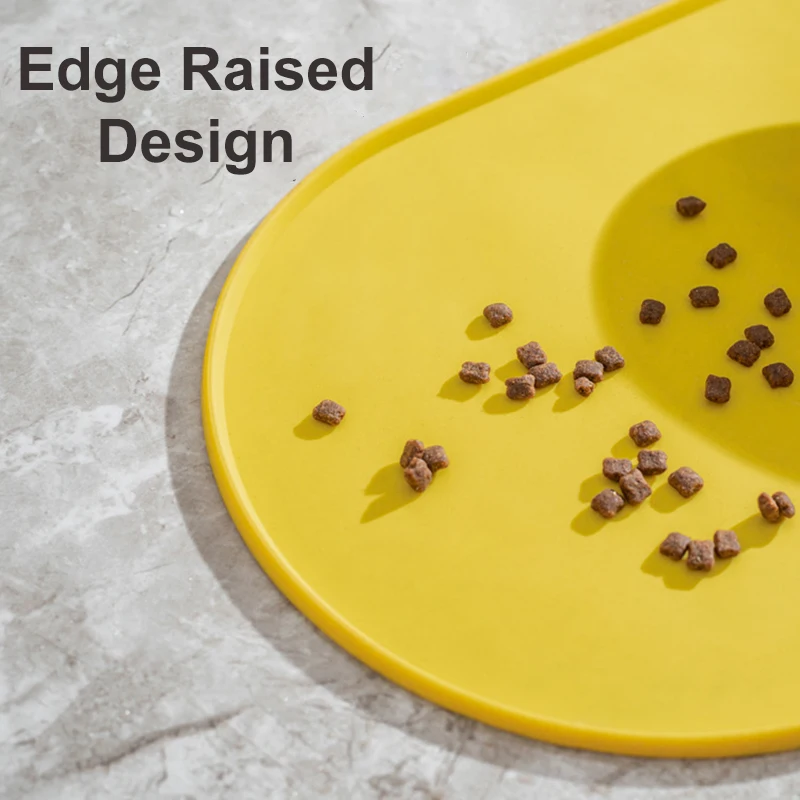 Tapete de Alimentação para Cães e Gatos de Silicone 45.5x24.5cm Impermeável - Imagem 3