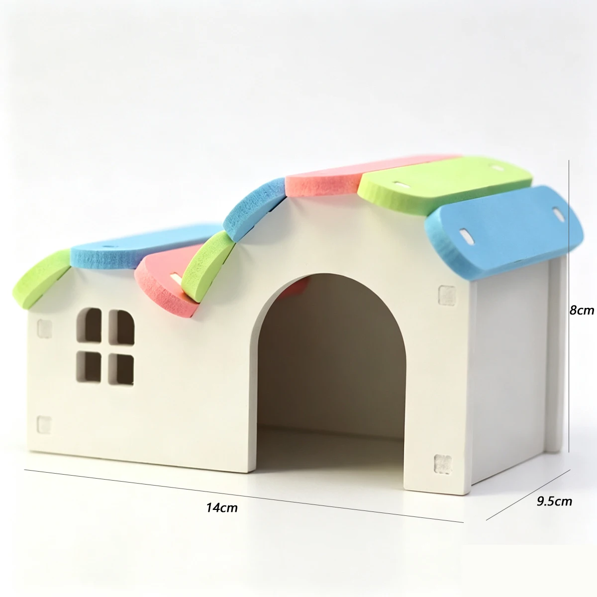 Casa para Hamster de Madeira com Superfície Polida para Roedores - Image 5