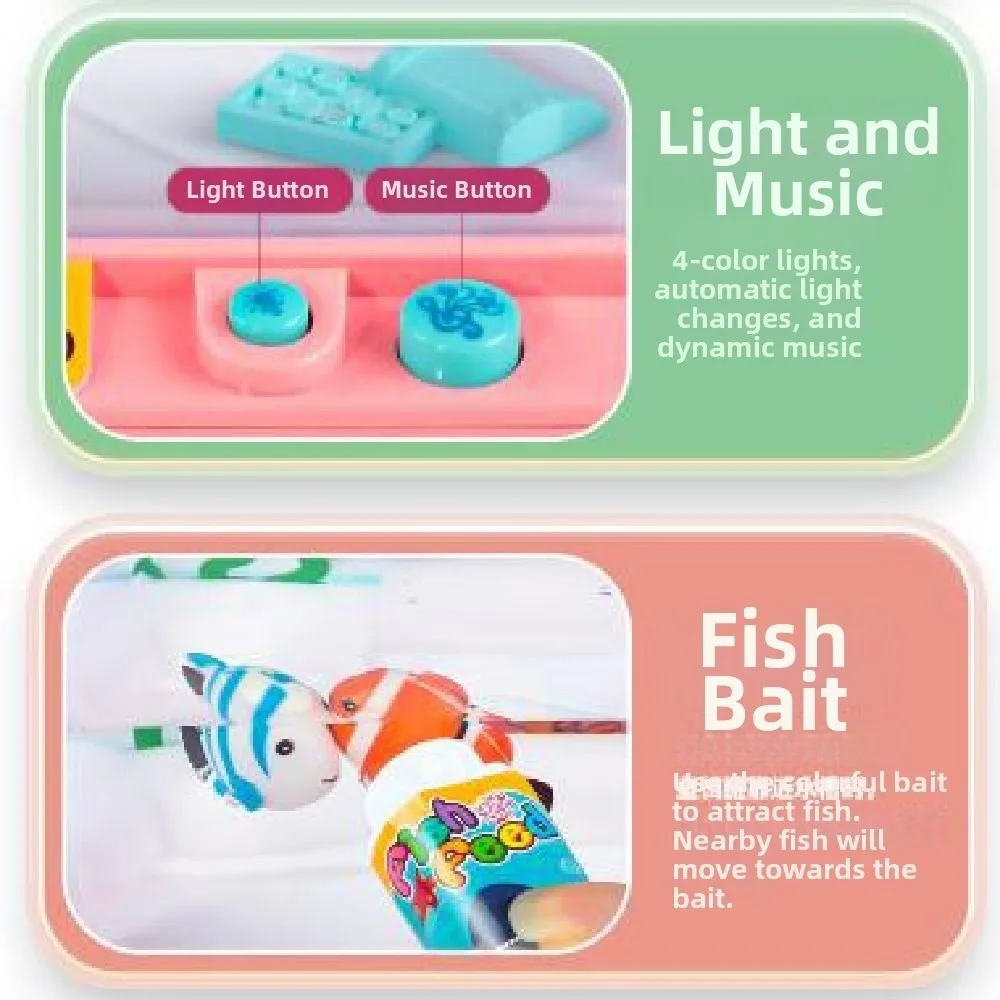 Aquário de Brinquedo com Luz LED e Música para Crianças - Imagem 2