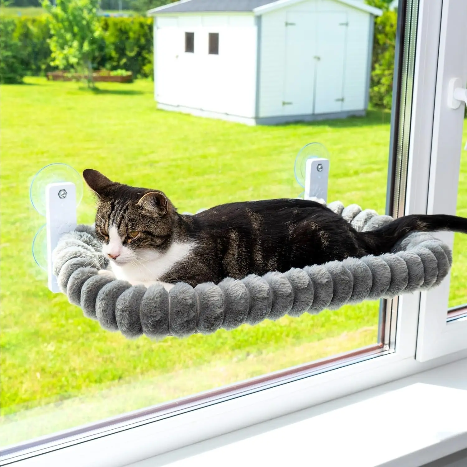 rede para gato janela dobrável