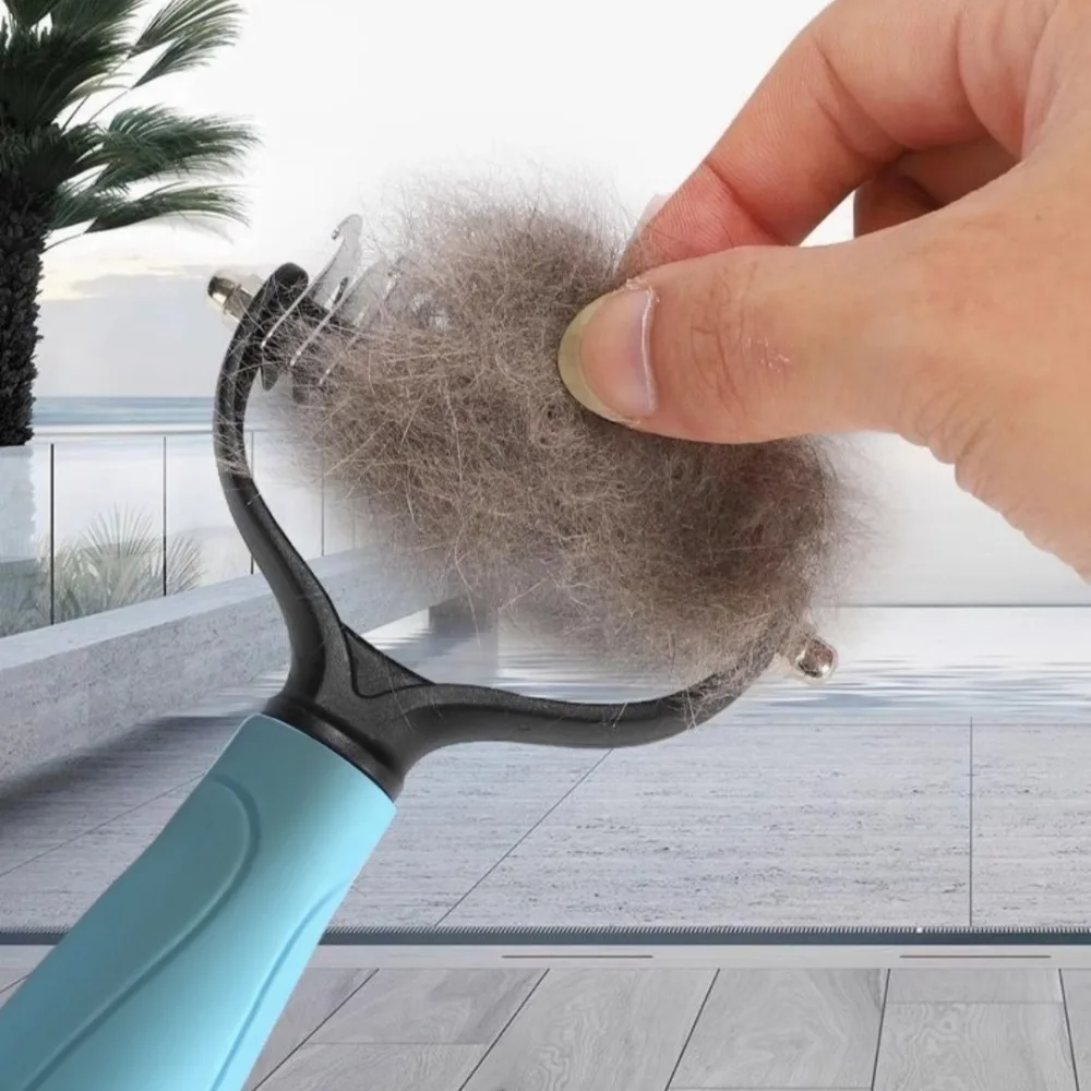 Escova de Aço para Pets com 11 Lâminas: remove pelos soltos - Imagem 4