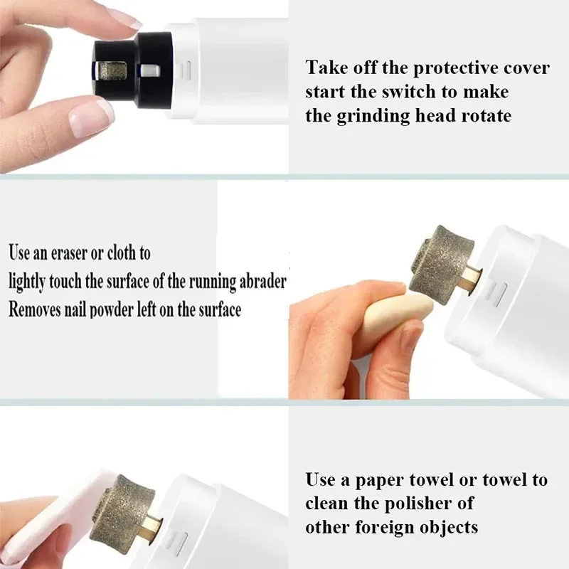 Lixador de Unhas Elétrico para Cães e Gatos Recarregável USB com LED - Image 6
