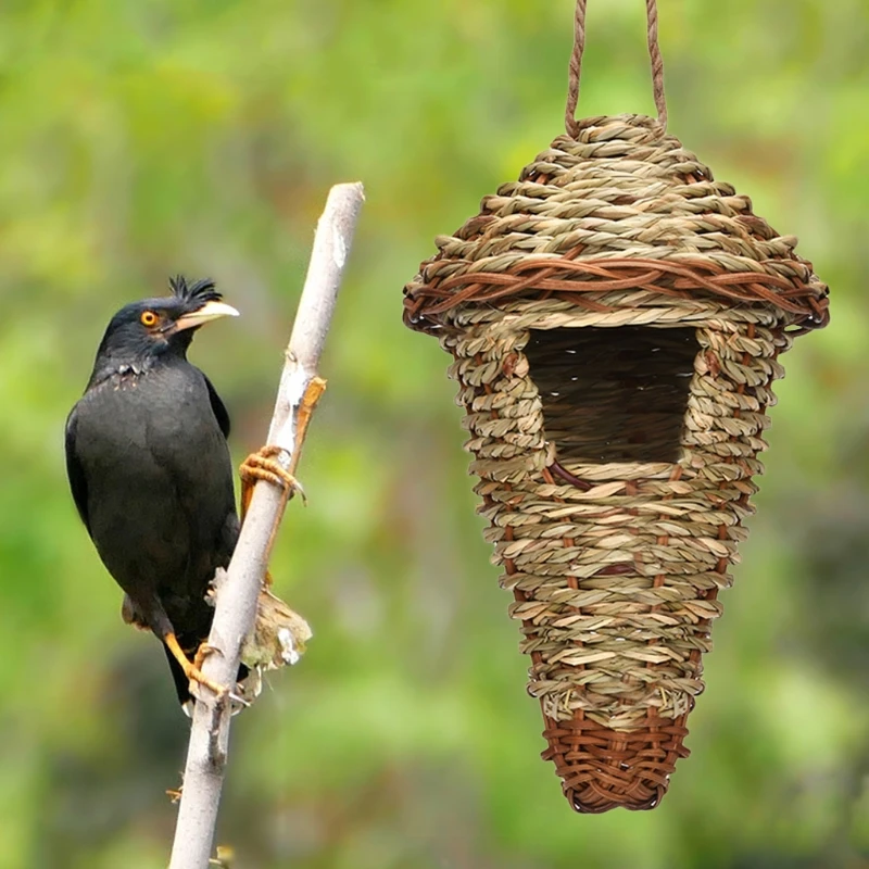 Ninho para Pássaros de Grama Natural com 25 cm de Altura - Imagem 4