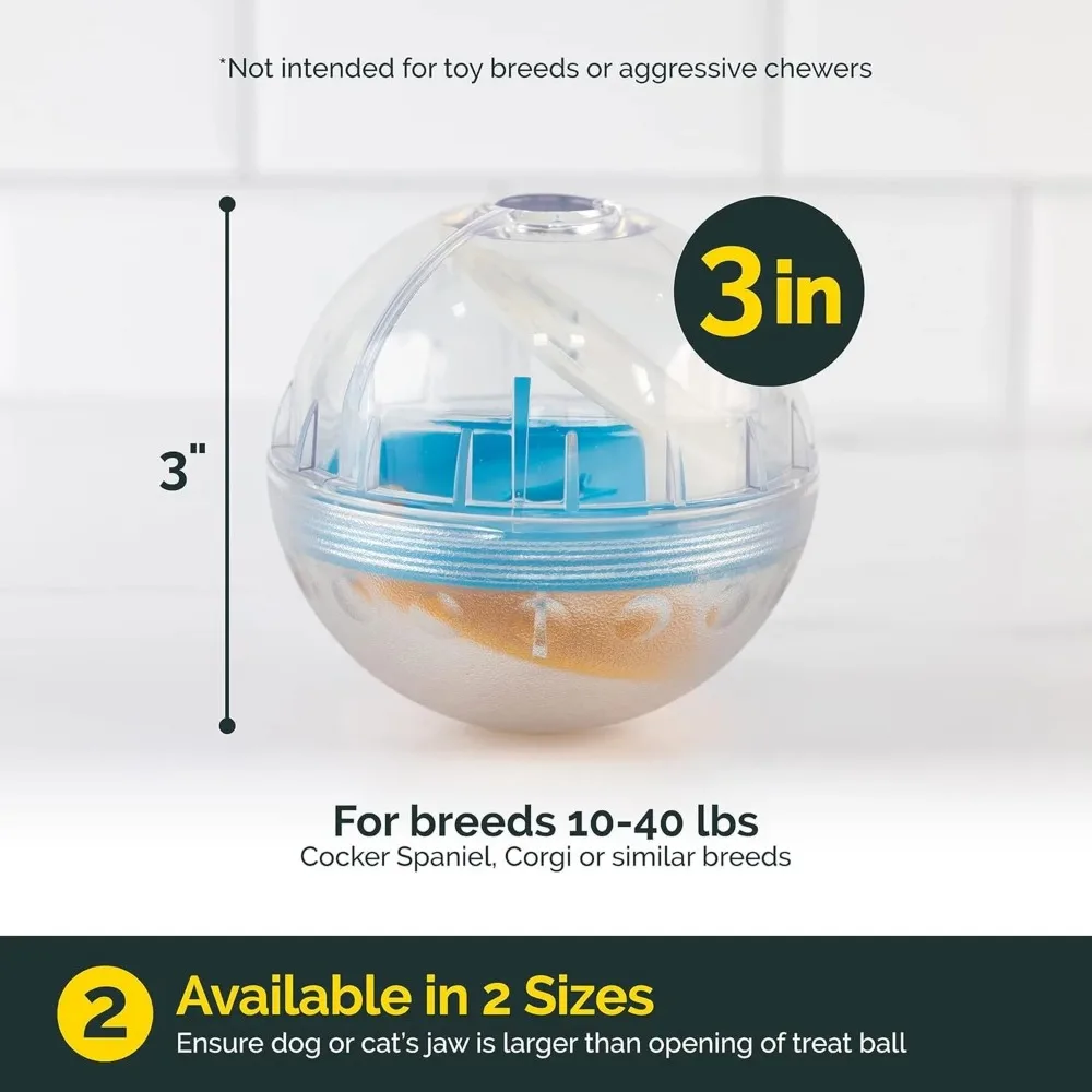 Bola Dispensadora de Petiscos IQ para Cães e Gatos de 8,5 cm - Imagem 6
