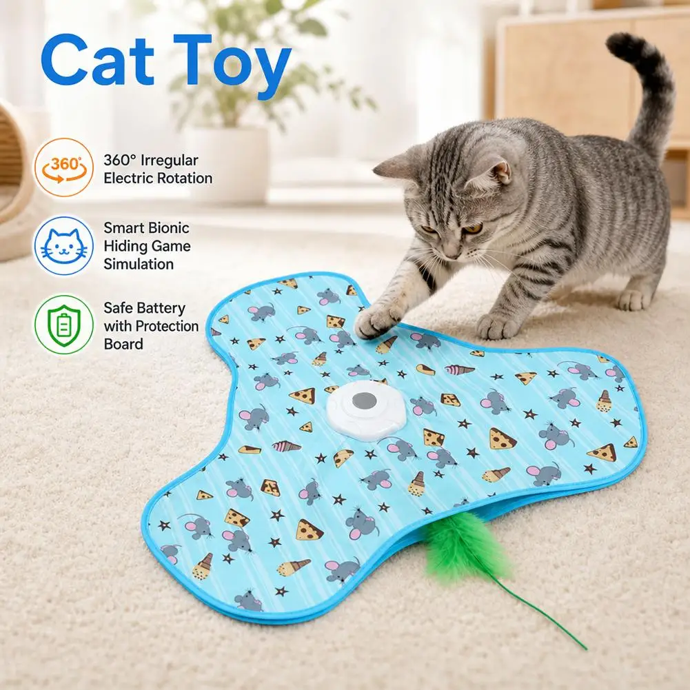 Brinquedo para Gatos USB Recarregável com Movimento e Pena - Image 2