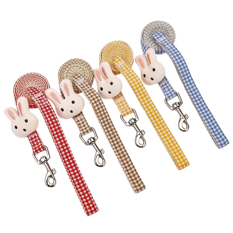 Colete Peitoral Xadrez para Cães e Gatos Ajustável com Guia - Image 5