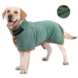 roupão de banho para cães secagem rápida
